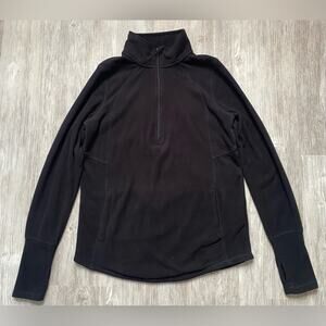 St. John’s Bay | Women's Active Black Pullover Quarter Zip Coat Jacket | Small